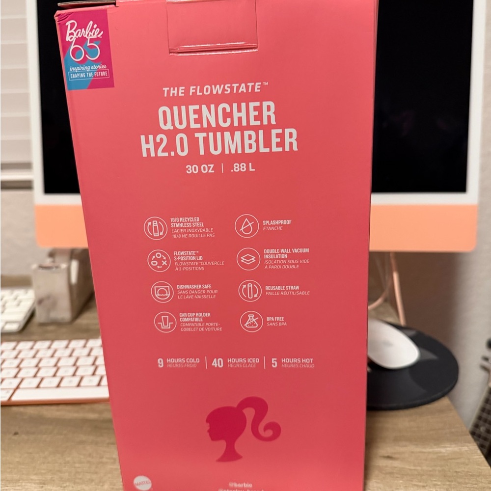 The Barbie x Stanley Tumbler Icon 30 oz Quencher Tumbler - Picture 3 of 4